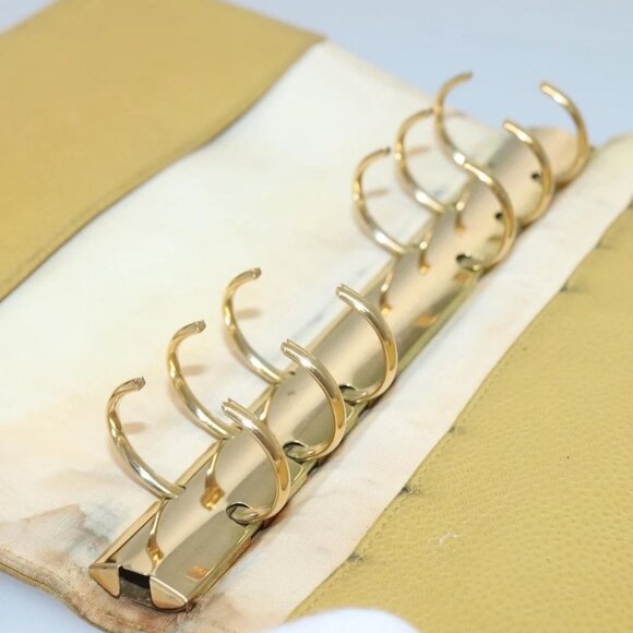 CHANEL COCO Mark Day Planner Cover Grained Calf Skin Beige Gold CC Auth BA4033 - Picture 12 of 16